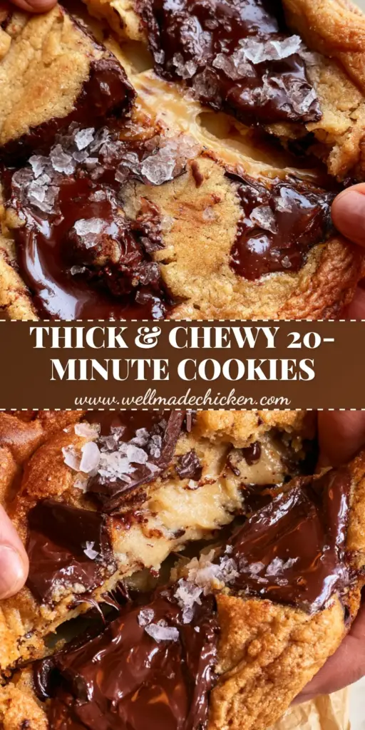 The Ultimate Bakery-Style Homemade Chocolate Chip Cookies Recipe 3 A stack of massive, bakery-style cookies featuring golden-brown rippled edges and melted dark chocolate chunks on crumpled parchment paper. (homemade chocolate chip cookies recipe)