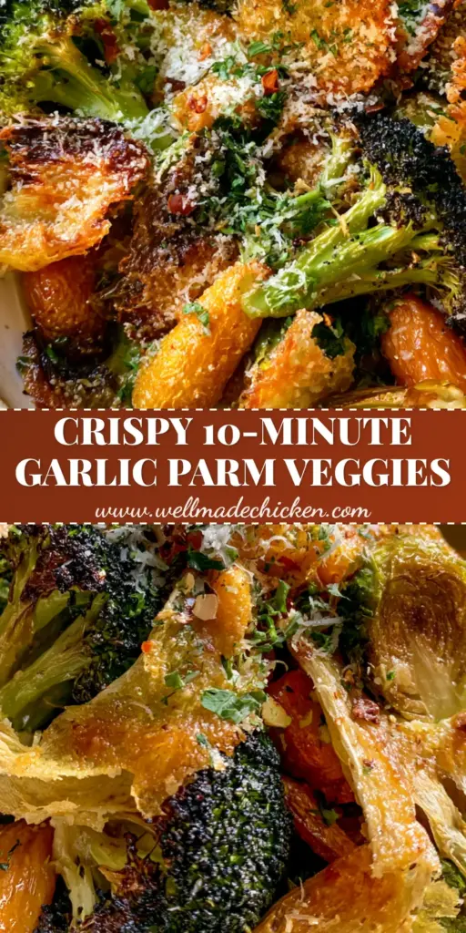 Vegetable side dishes like these Crispy Air-Fried Parmesan Medley will transform your dinner routine. 4 A handheld smartphone photo of air-fried vegetable side dishes in a rustic ceramic bowl with a toasted parmesan crust. (vegetable side dishes)