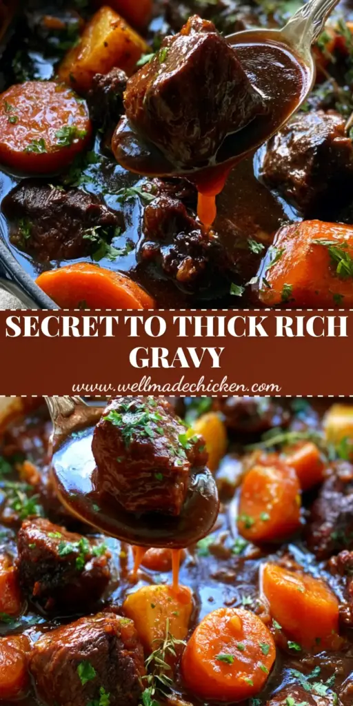 Beef Stew with Red Wine, Pearl Onions, and Glossy Root Vegetables 3 A close-up of a rustic navy blue enameled Dutch oven filled with hearty beef stew, featuring seared beef chunks, orange carrots, and a thick glossy gravy with steam rising.