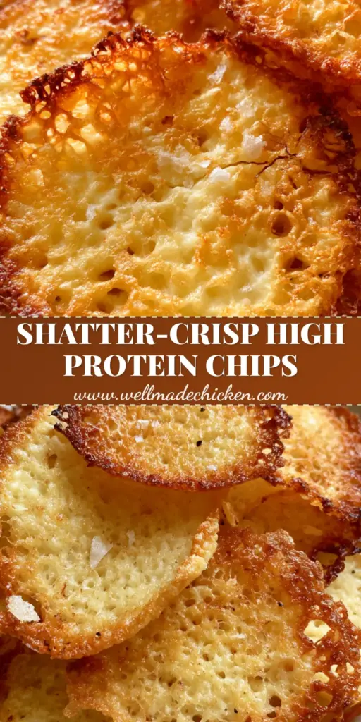 Crispy Cottage Cheese Chips: The Ultimate High-Protein Lacy Snack 4 A pile of golden-brown crispy cottage cheese chips with lacy textures in a matte stoneware bowl. (Crispy cottage cheese chips)