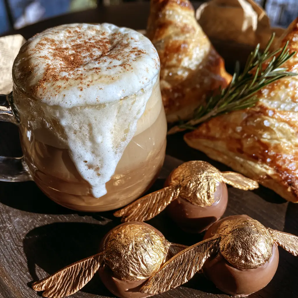 Harry Potter Party Food: The Ultimate Wizarding World Dessert Spread 1 Golden Snitch chocolate truffles with edible gold leaf and wafer wings.