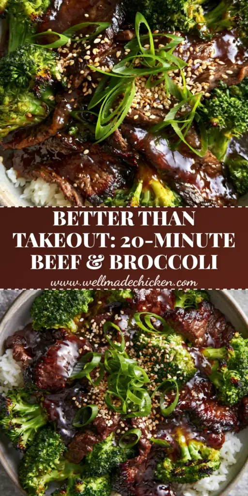 Beef and Broccoli Stir Fry: The Ultimate Silky Takeout Style 4 A high-angle photo of a modern bowl of beef and broccoli over jasmine rice with green onion curls and sesame seeds.